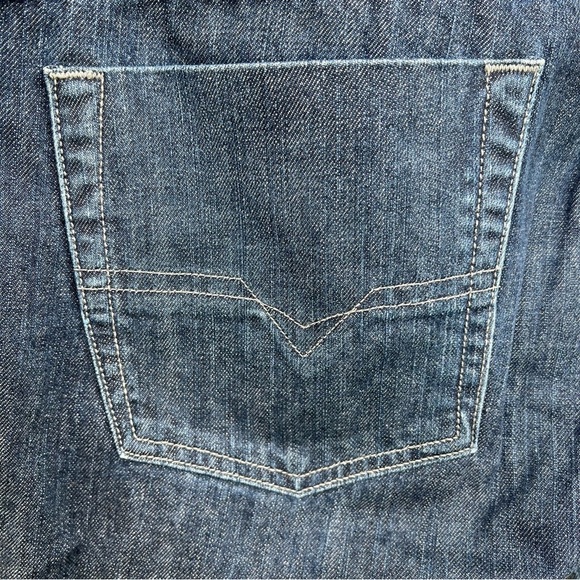 Diesel Industry Zatiny Regular Bootcut Jeans Dark Wash 100% Cotton 36x32 GUC - Picture 10 of 14